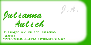 julianna aulich business card